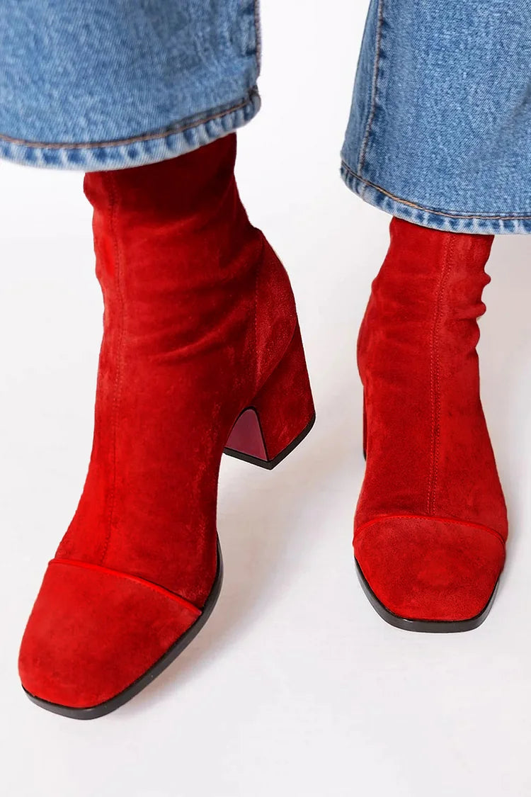 Victoria | Square Heeled Boots
