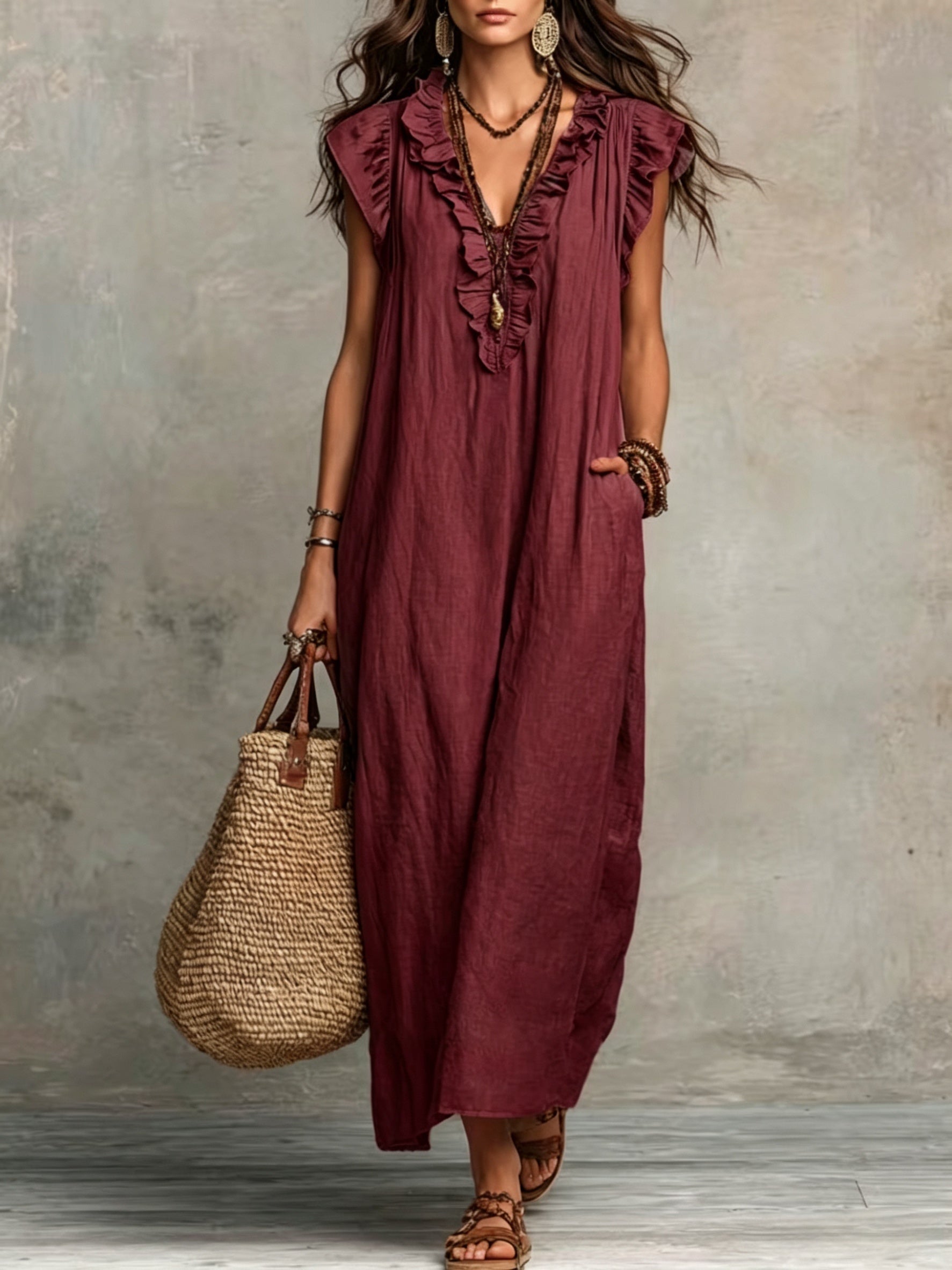 Ingrid | Relaxed Bohemian Dress