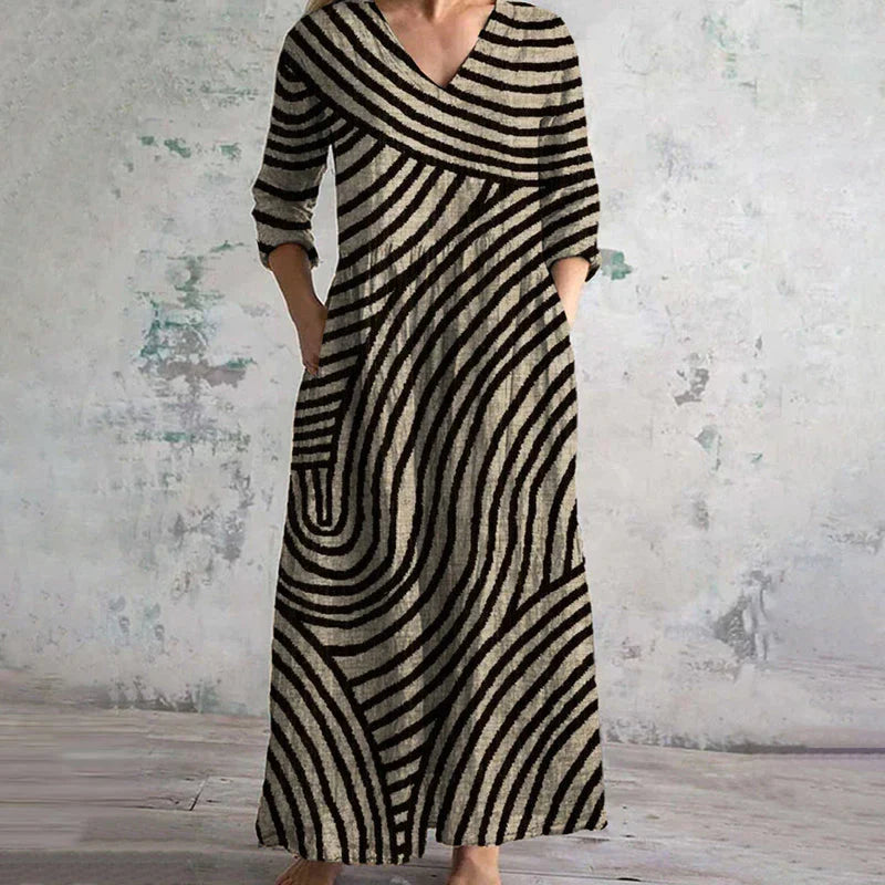 AYLA™ | Vintage Striped Dress