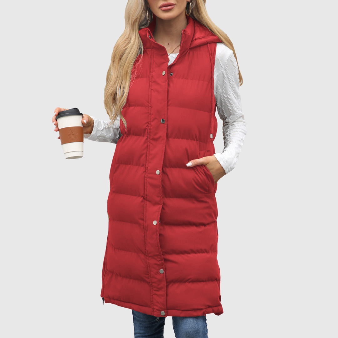 LIFIA | CASUAL SLEEVELESS HOODED VEST
