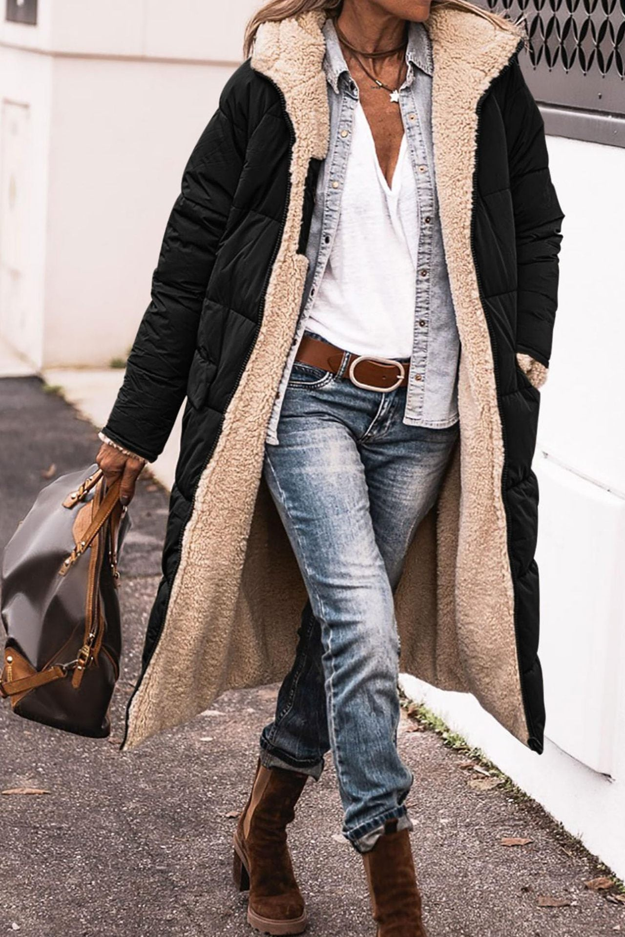 CELIA | REVERSIBLE WOOL-BLEND COAT