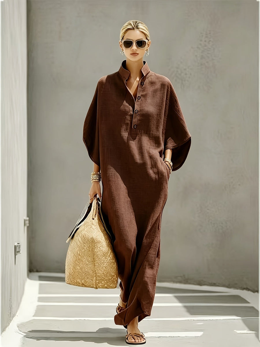 Indie | Soft Linen Kaftan Dress