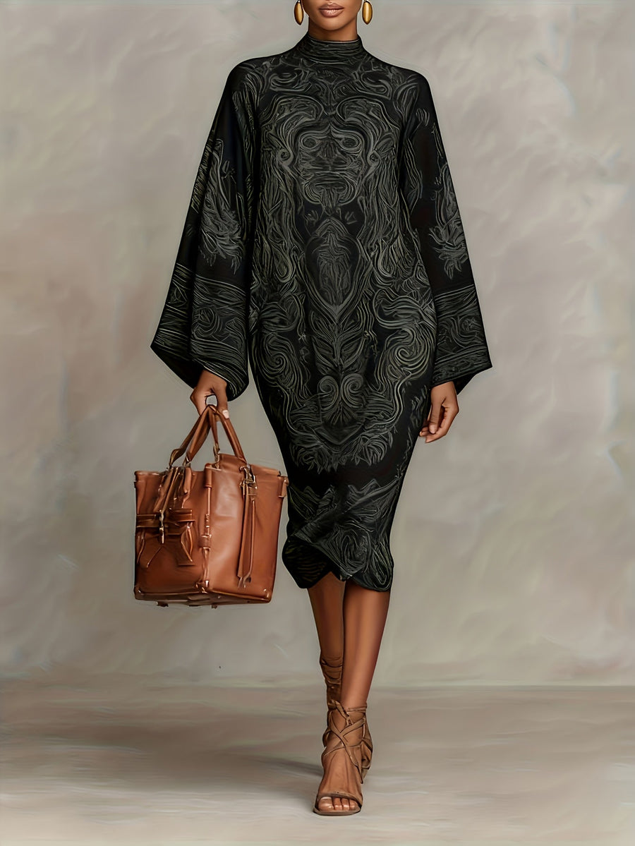 Lacey | Vintage-Inspired Paisley Midi Dress