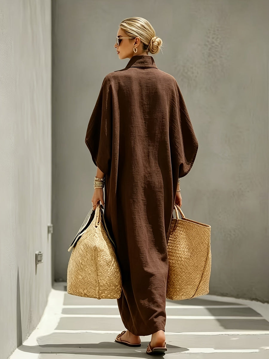 Indie | Soft Linen Kaftan Dress