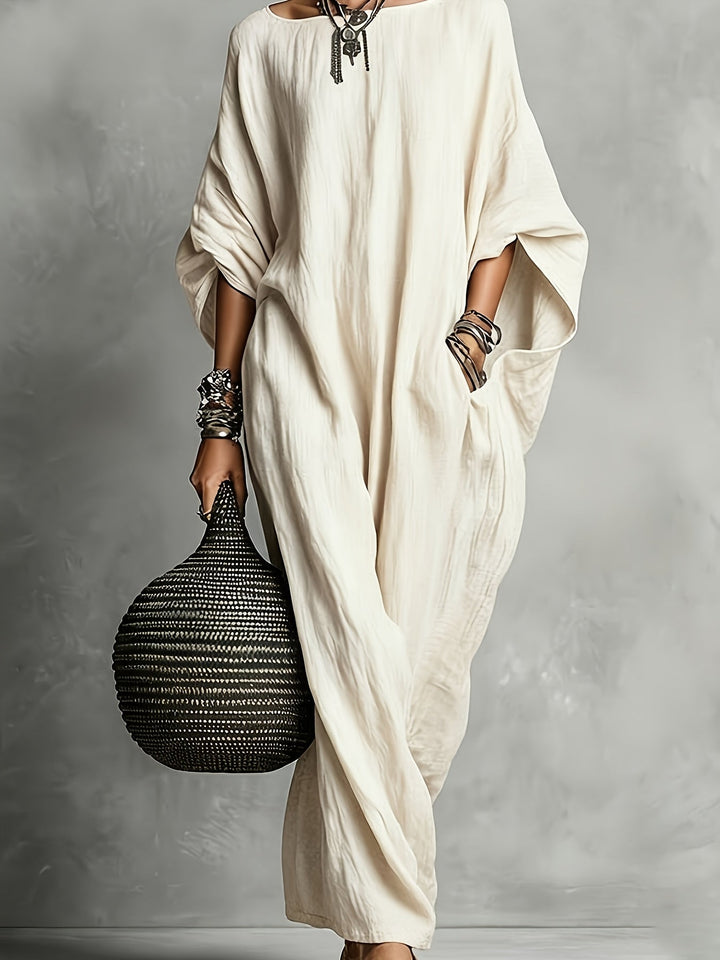 Mikayla | Oversized Linen Kaftan Dress