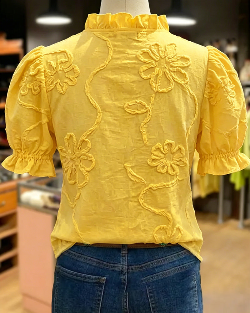 Isabella™ | Elegant Ruffle Blouse