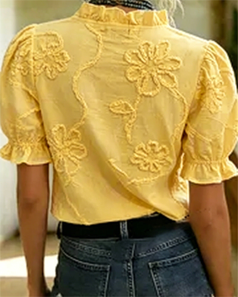 Isabella™ | Elegant Ruffle Blouse