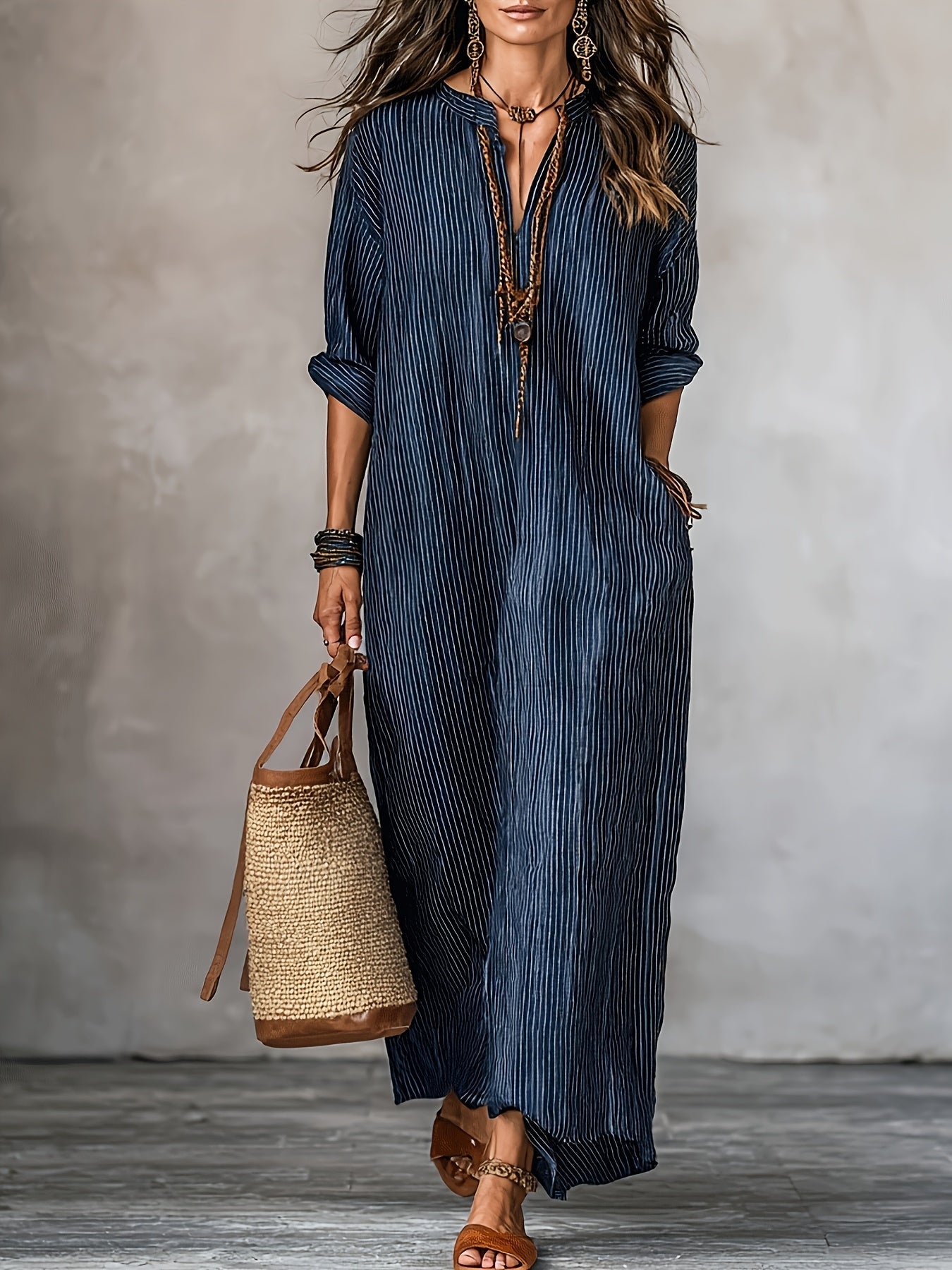 Oakley | Timeless Blue Maxi Dress