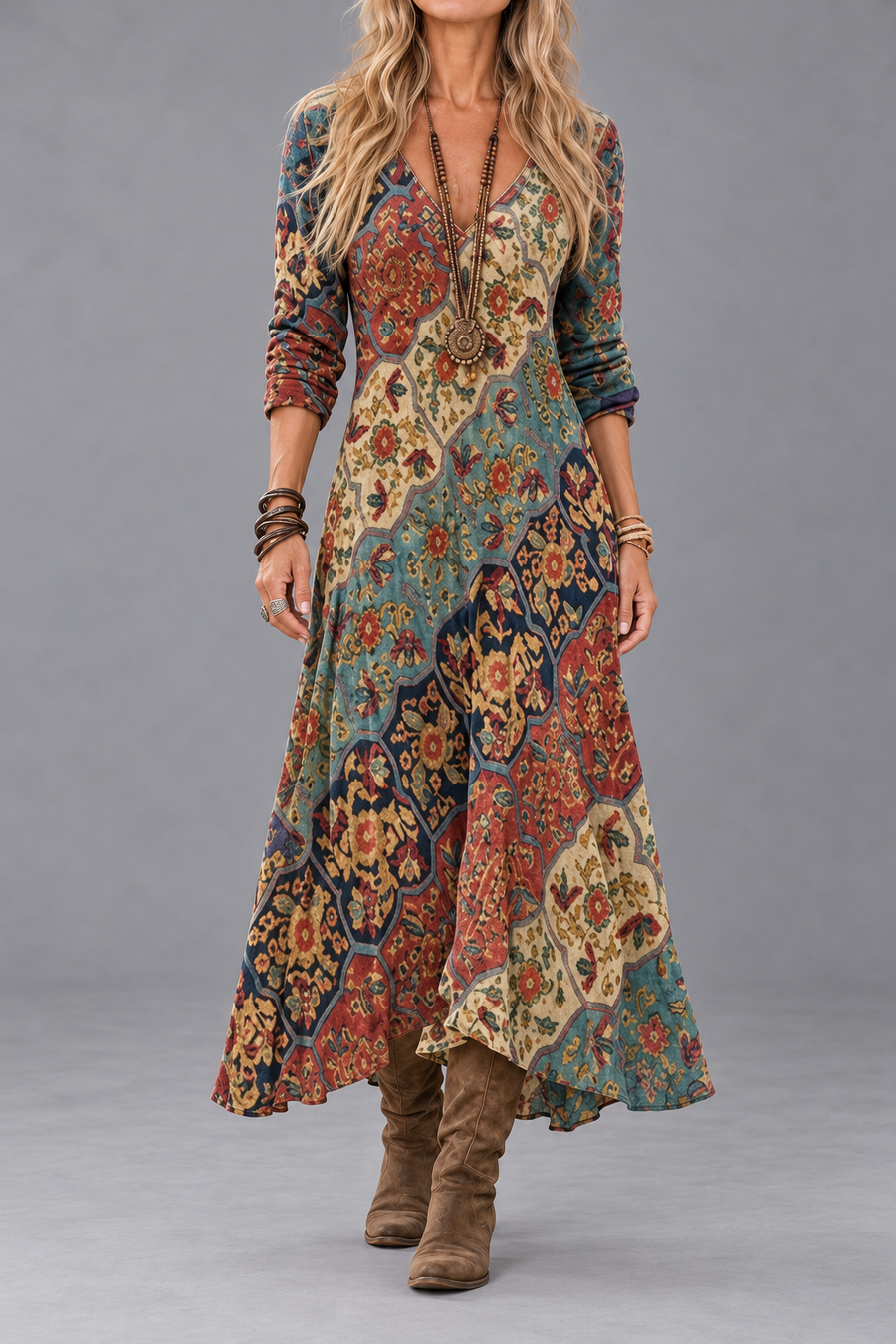 Lydia | Flowy Relaxed-Fit Maxi Dress