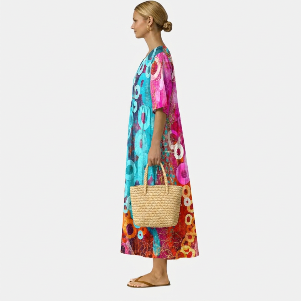 Amara | Vibrant Tie-Dye Dress