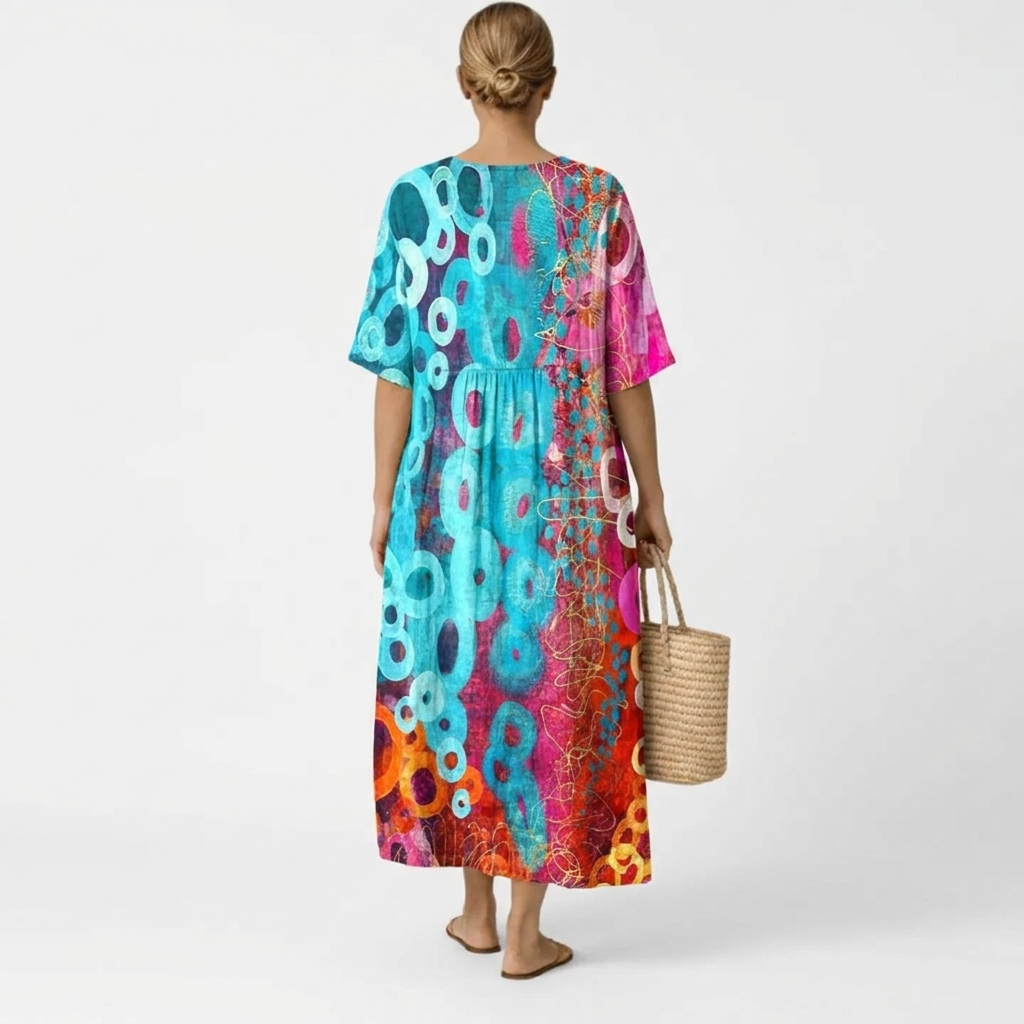 Amara | Vibrant Tie-Dye Dress