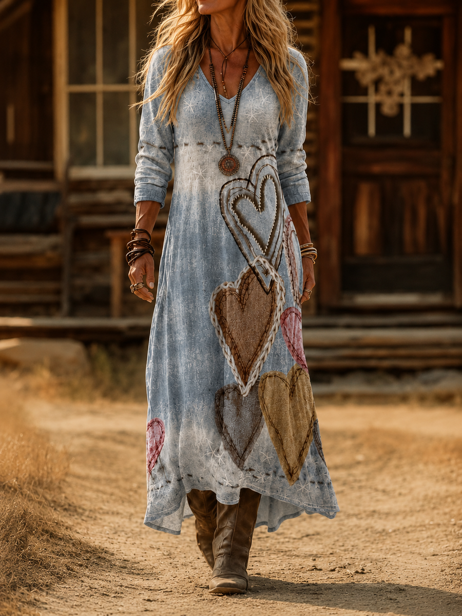 Azaria | Vintage Bohemian Autumn Dress