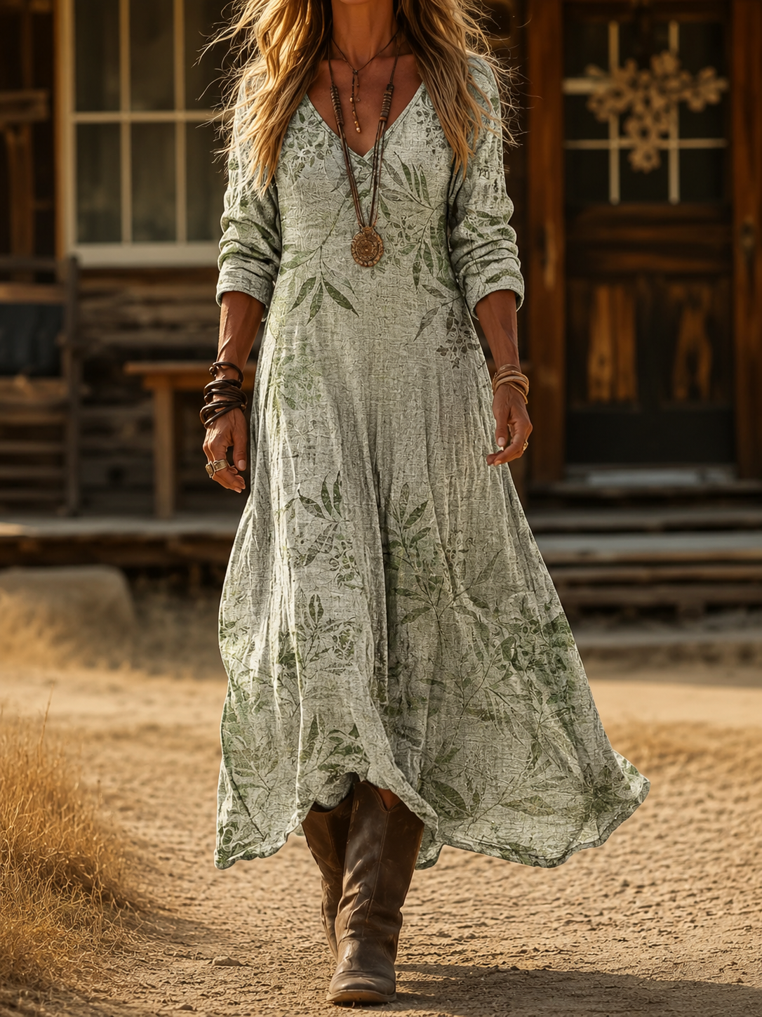 Camelot | Vintage Bohemian Autumn Dress
