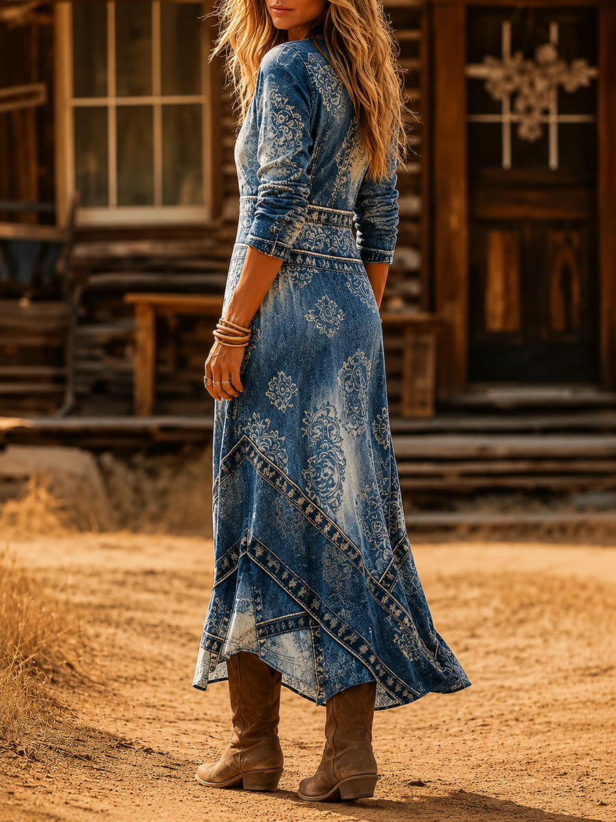 Carminda | Vintage Bohemian Autumn Dress