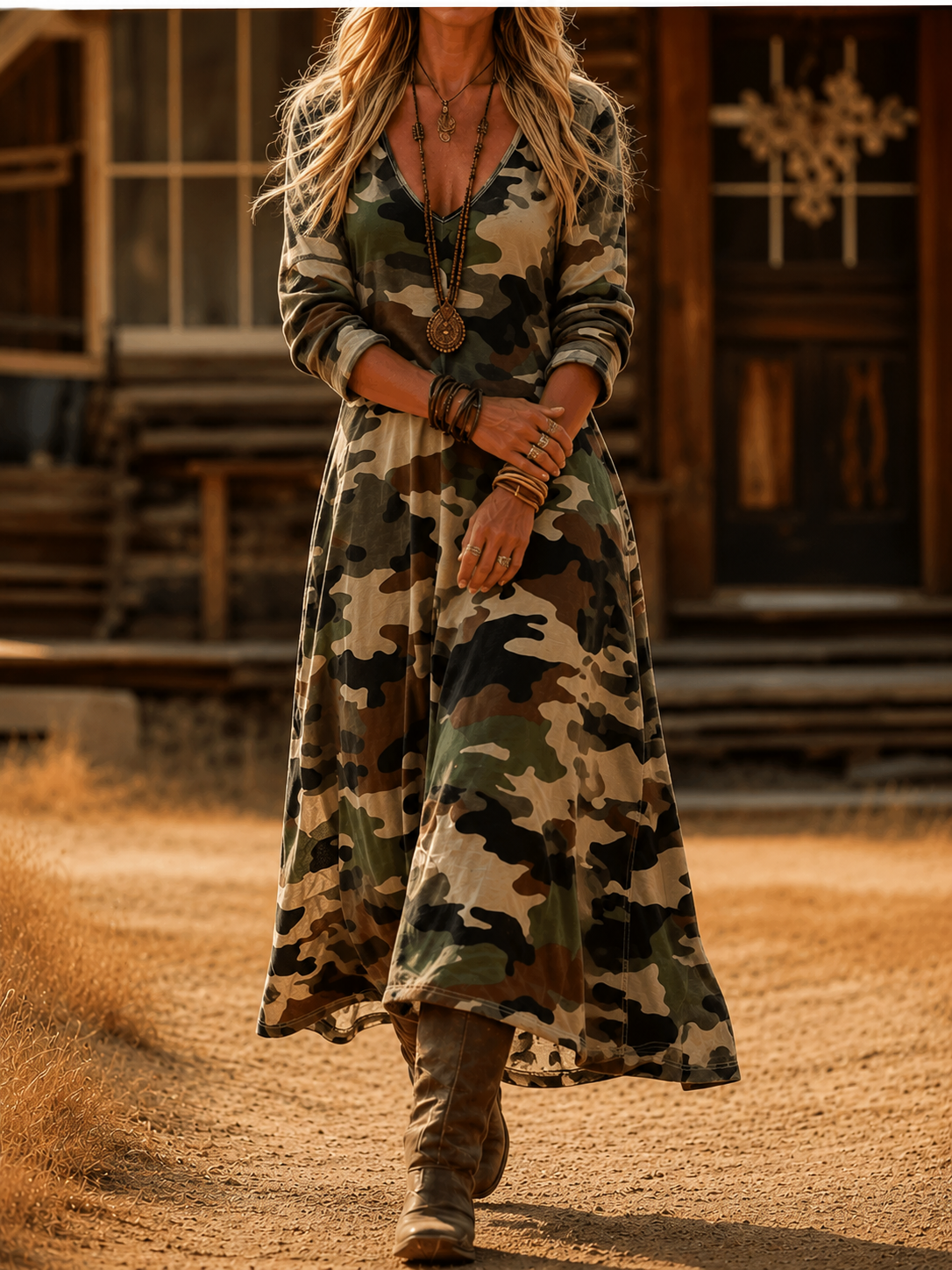 Coralyn| Vintage Bohemian Autumn Dress