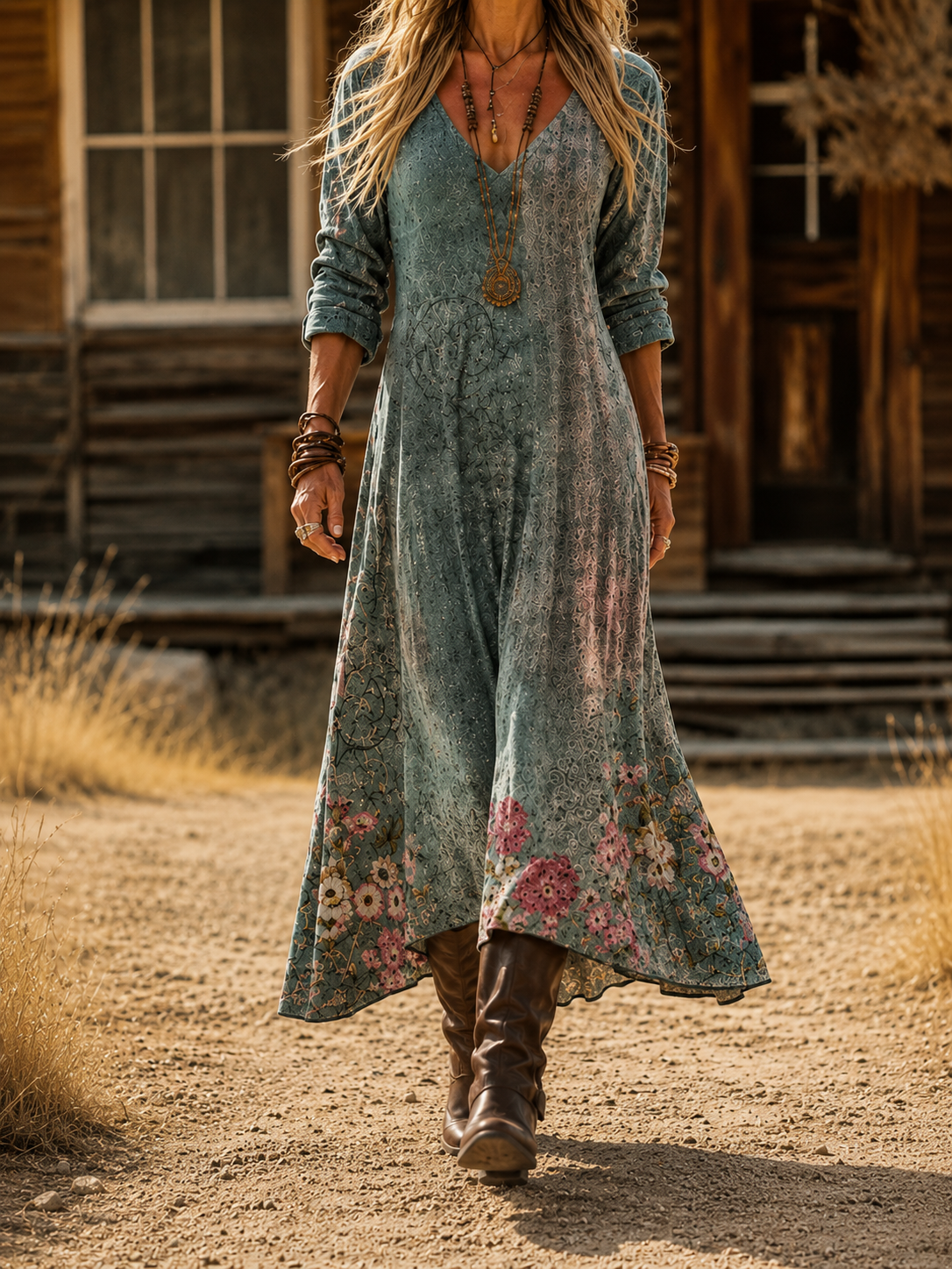 Asteria | Vintage Bohemian Autumn Dress