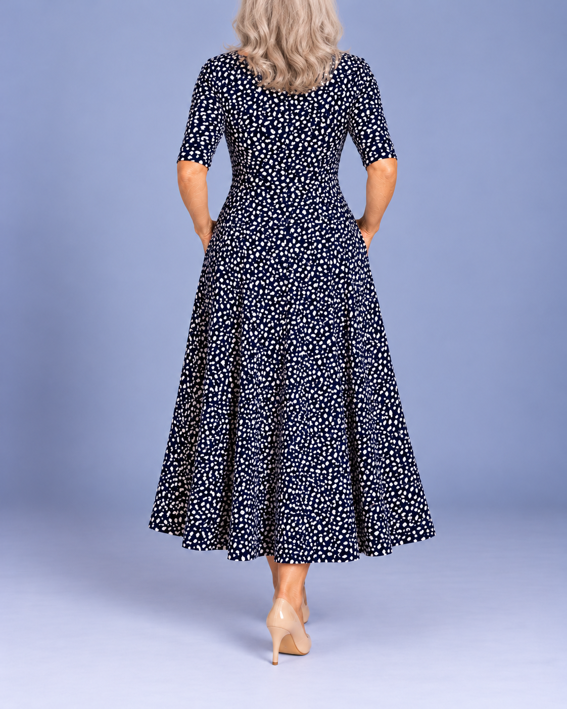 Midnight Bloom Pocket Maxi Dress