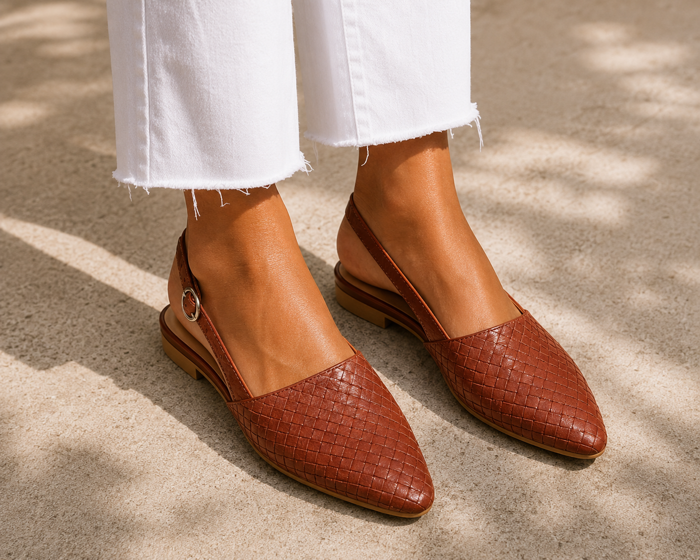 Aurora™ | Elegant Woven Slingbacks