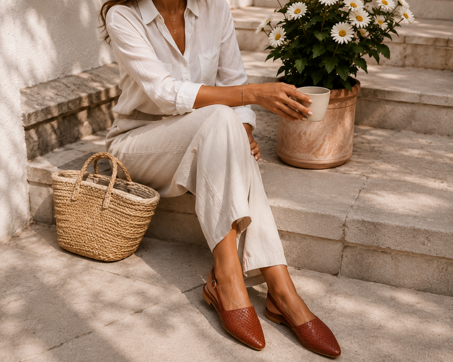 Aurora™ | Elegant Woven Slingbacks
