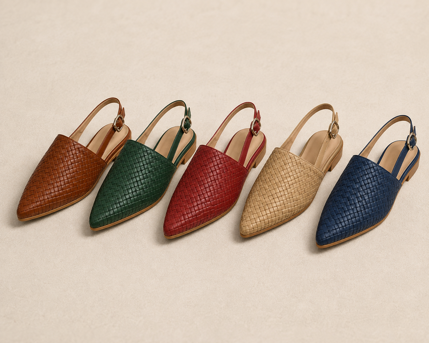 Aurora™ | Elegant Woven Slingbacks