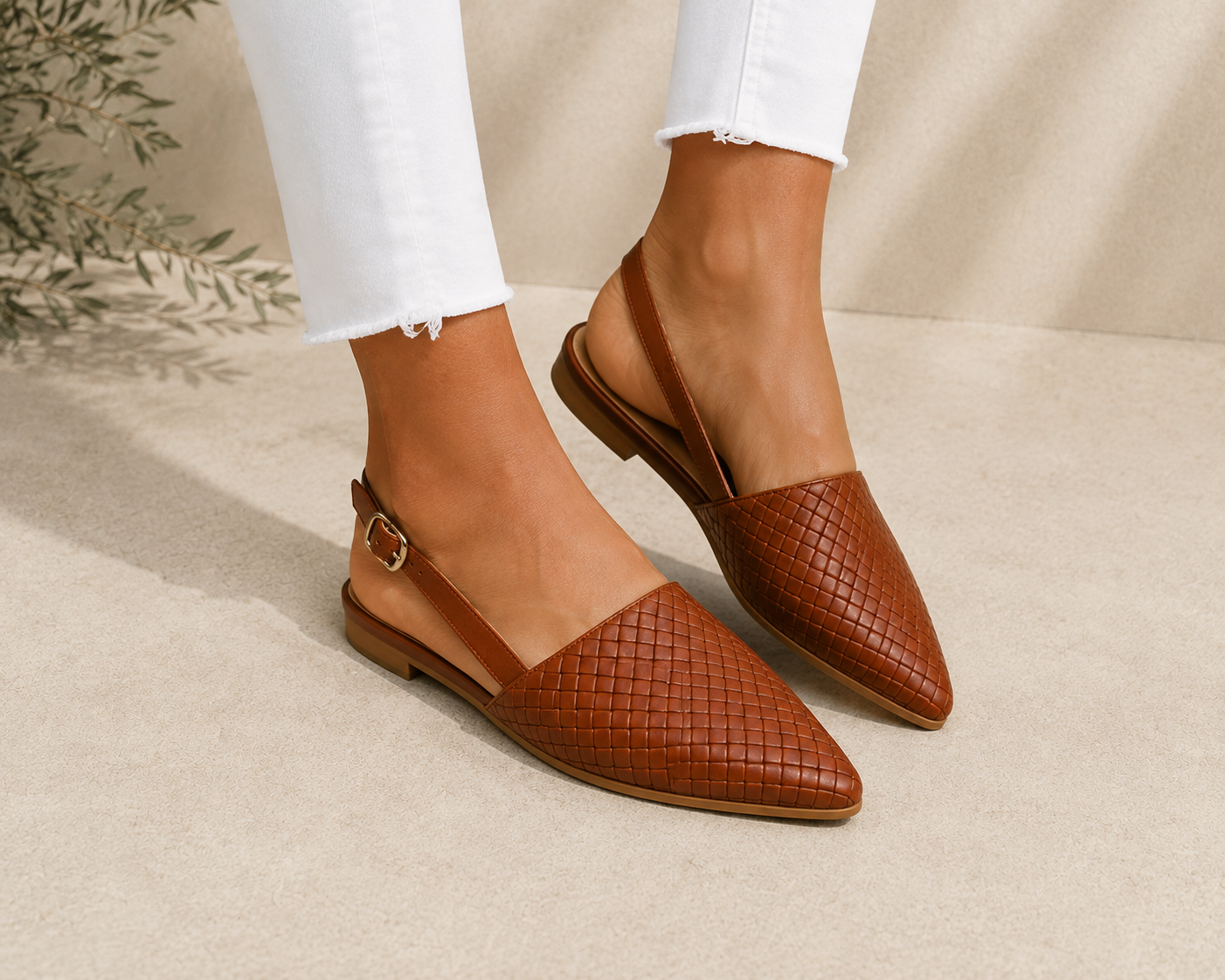 Aurora™ | Elegant Woven Slingbacks