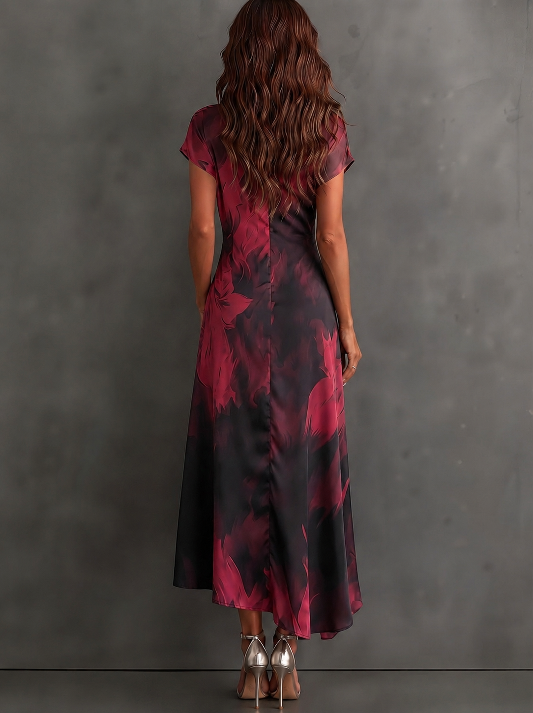 Delphine | Abstract Wrap Dress