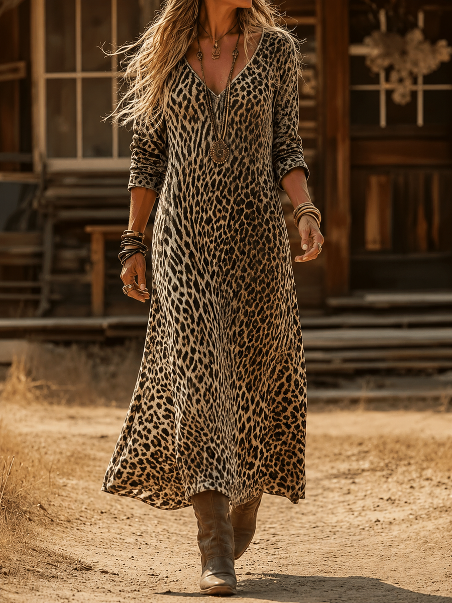 Avelisse | Vintage Bohemian Autumn Dress