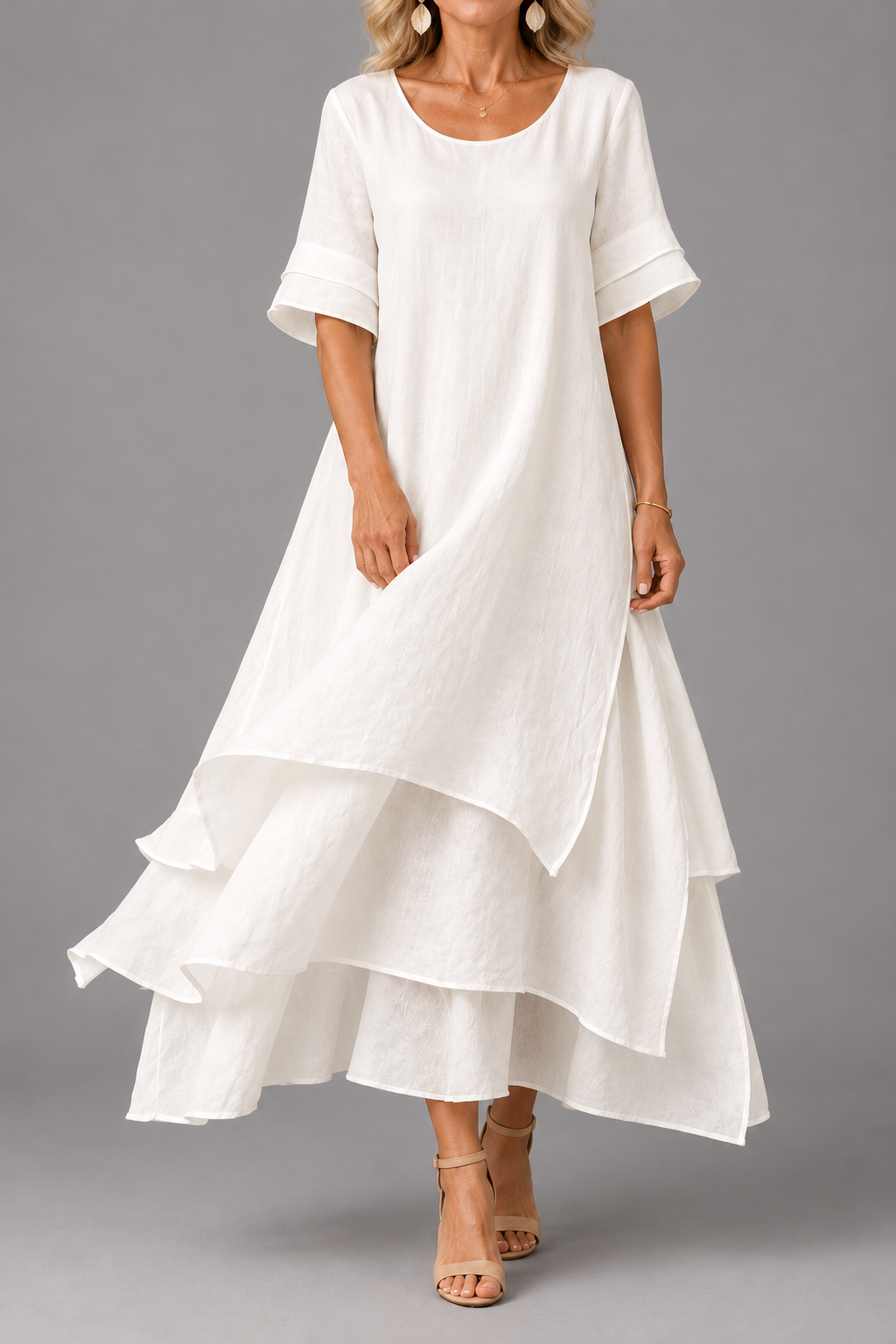 Adelheid — Layered Flowing Maxi Dress