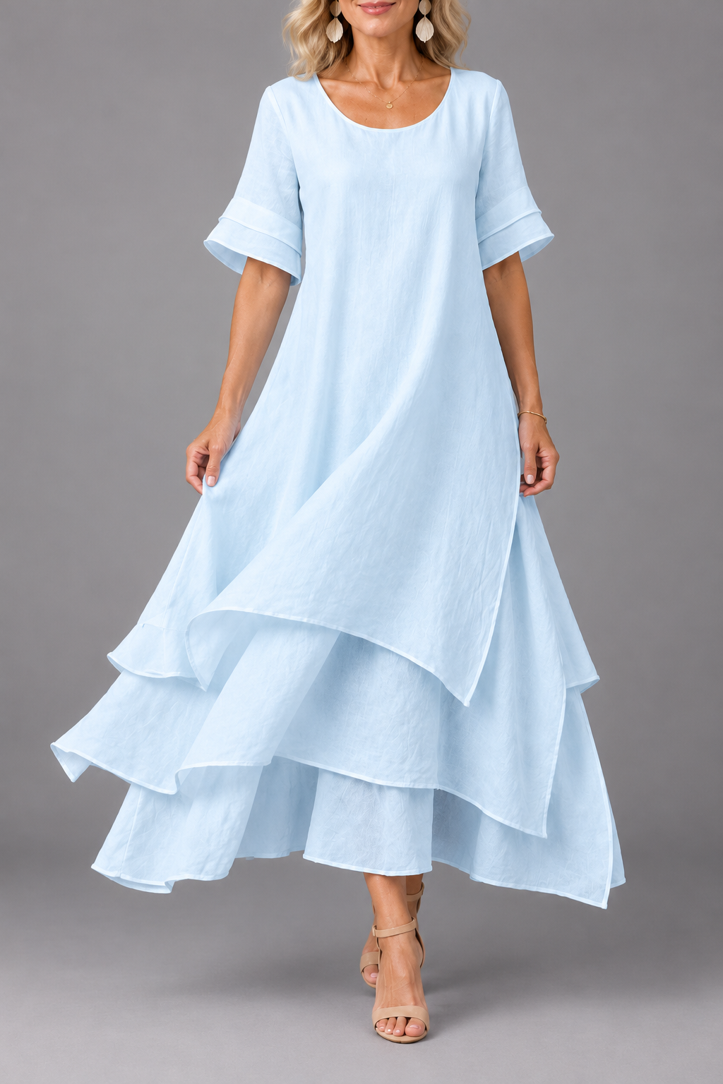 Adelheid — Layered Flowing Maxi Dress