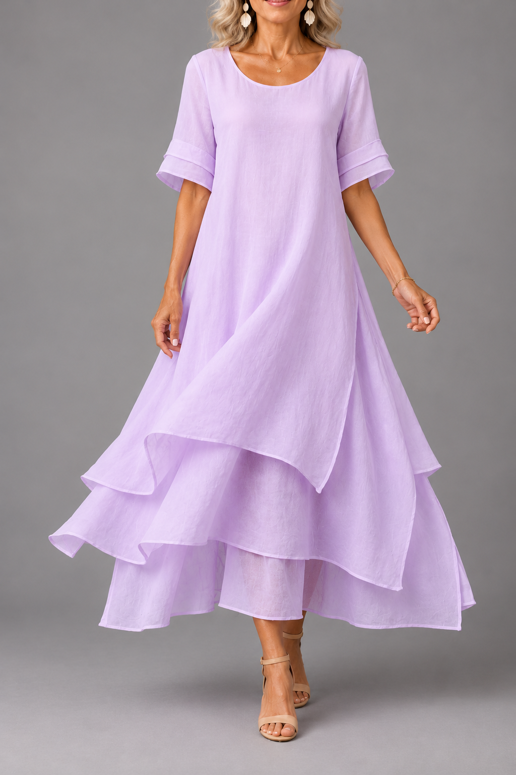 Adelheid — Layered Flowing Maxi Dress
