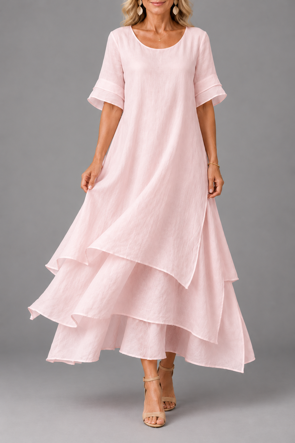 Adelheid — Layered Flowing Maxi Dress