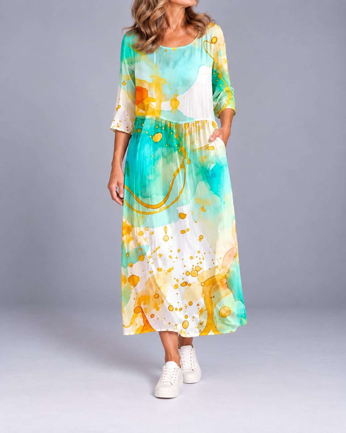 Keely | Sunset Flower Dress