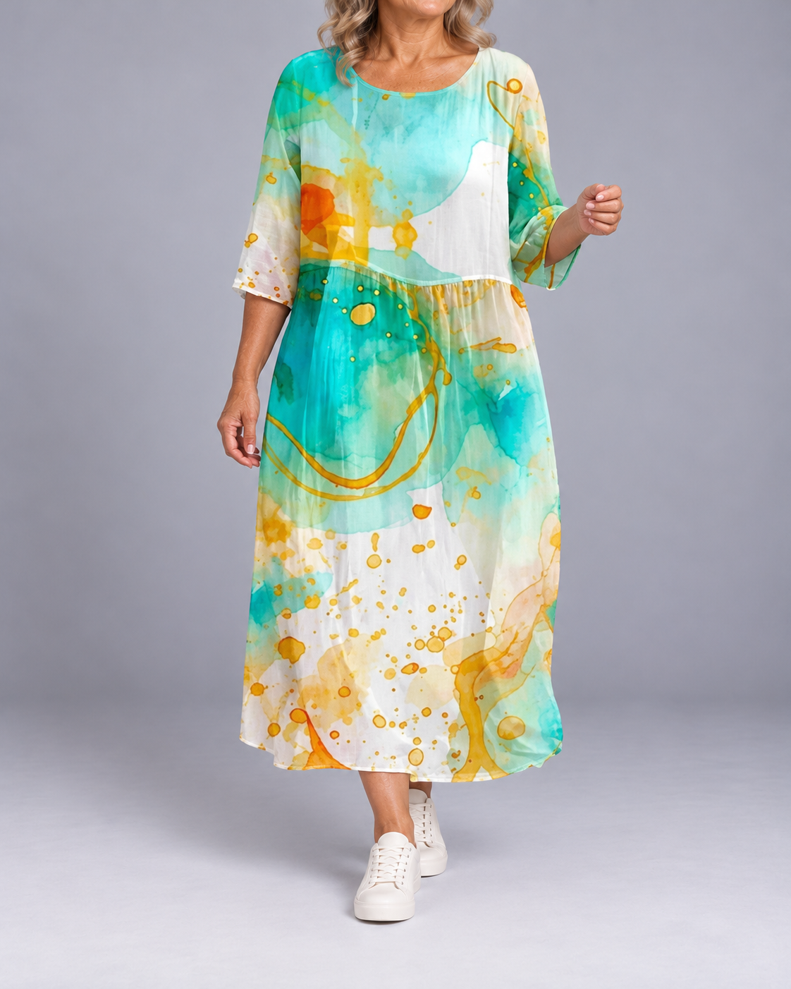 Keely | Sunset Flower Dress