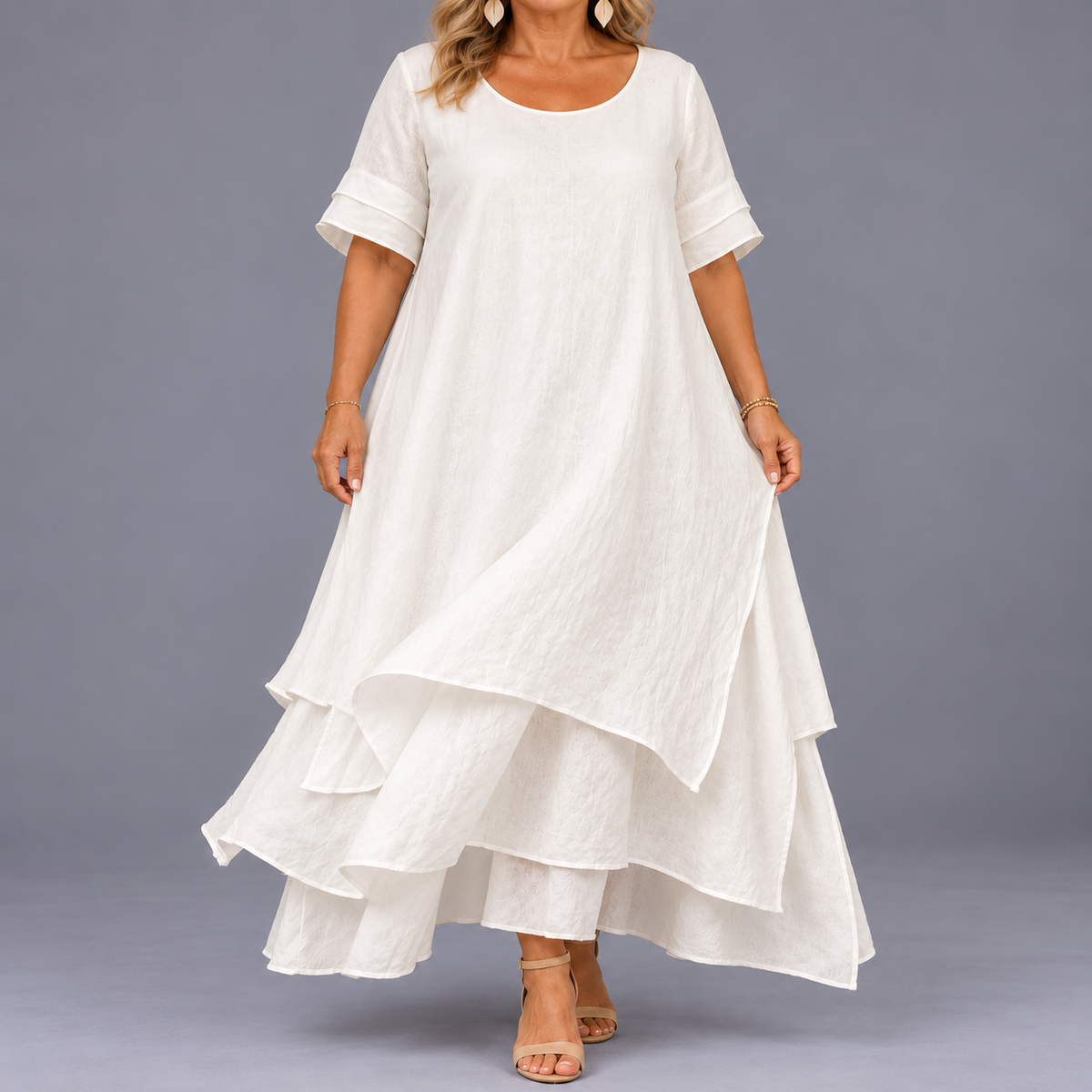 Adelheid — Layered Flowing Maxi Dress