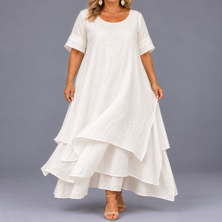 Adelheid — Layered Flowing Maxi Dress