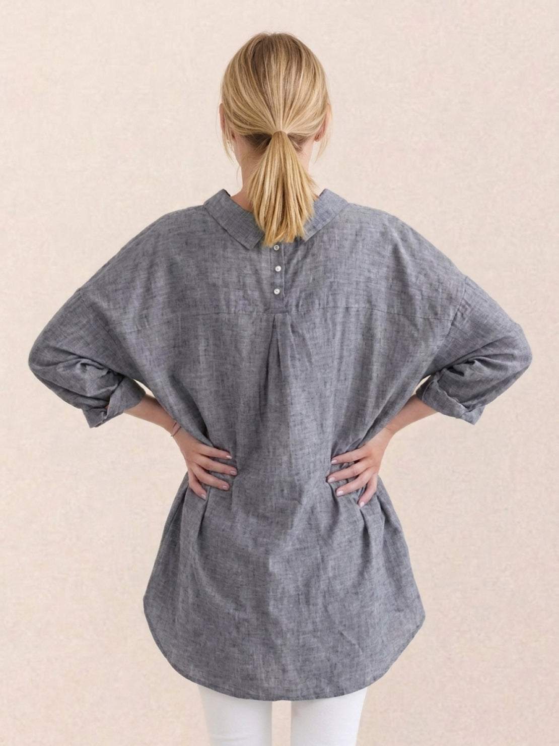 Signature Relaxed Button-Up Shirt