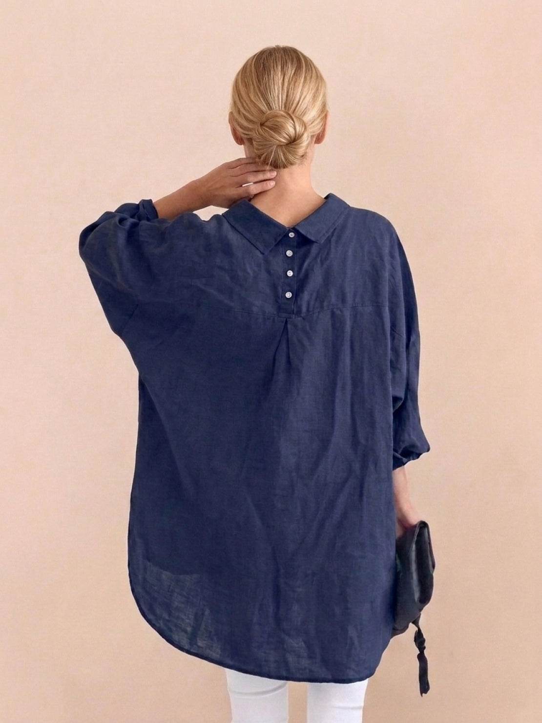 Signature Relaxed Button-Up Shirt