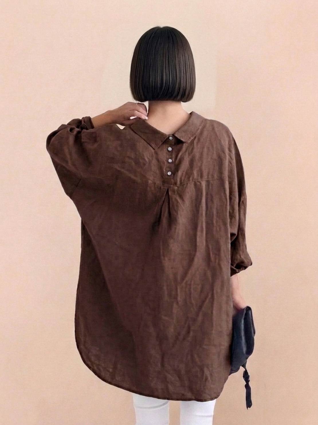 Signature Relaxed Button-Up Shirt