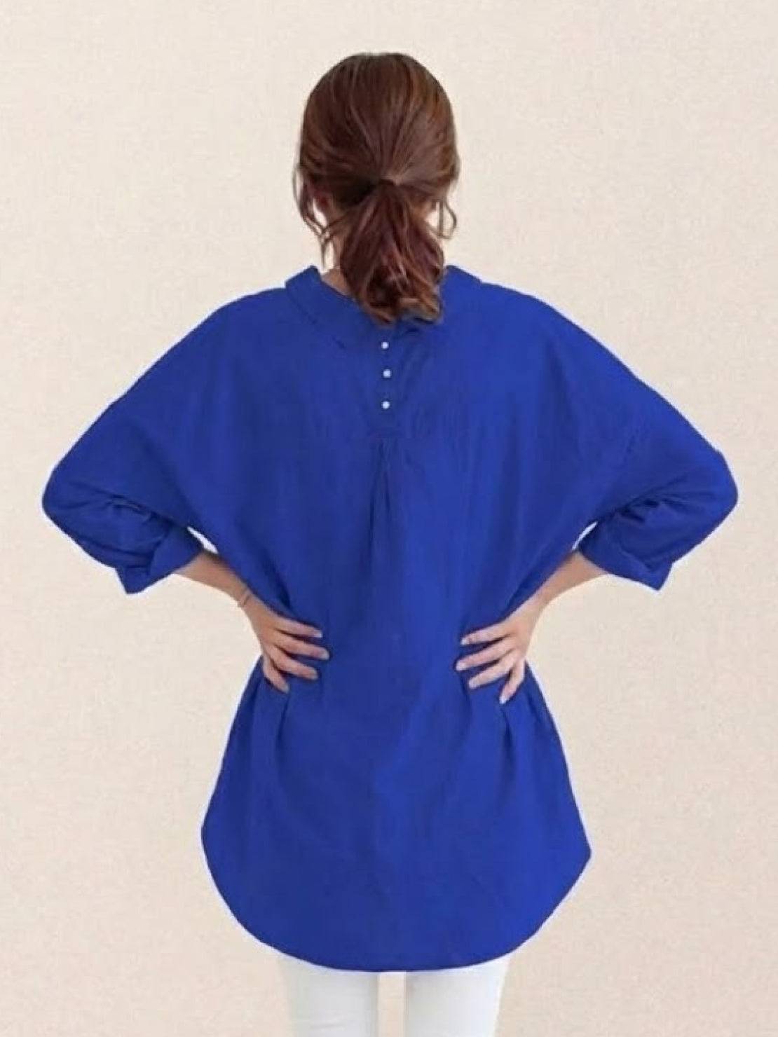 Signature Relaxed Button-Up Shirt