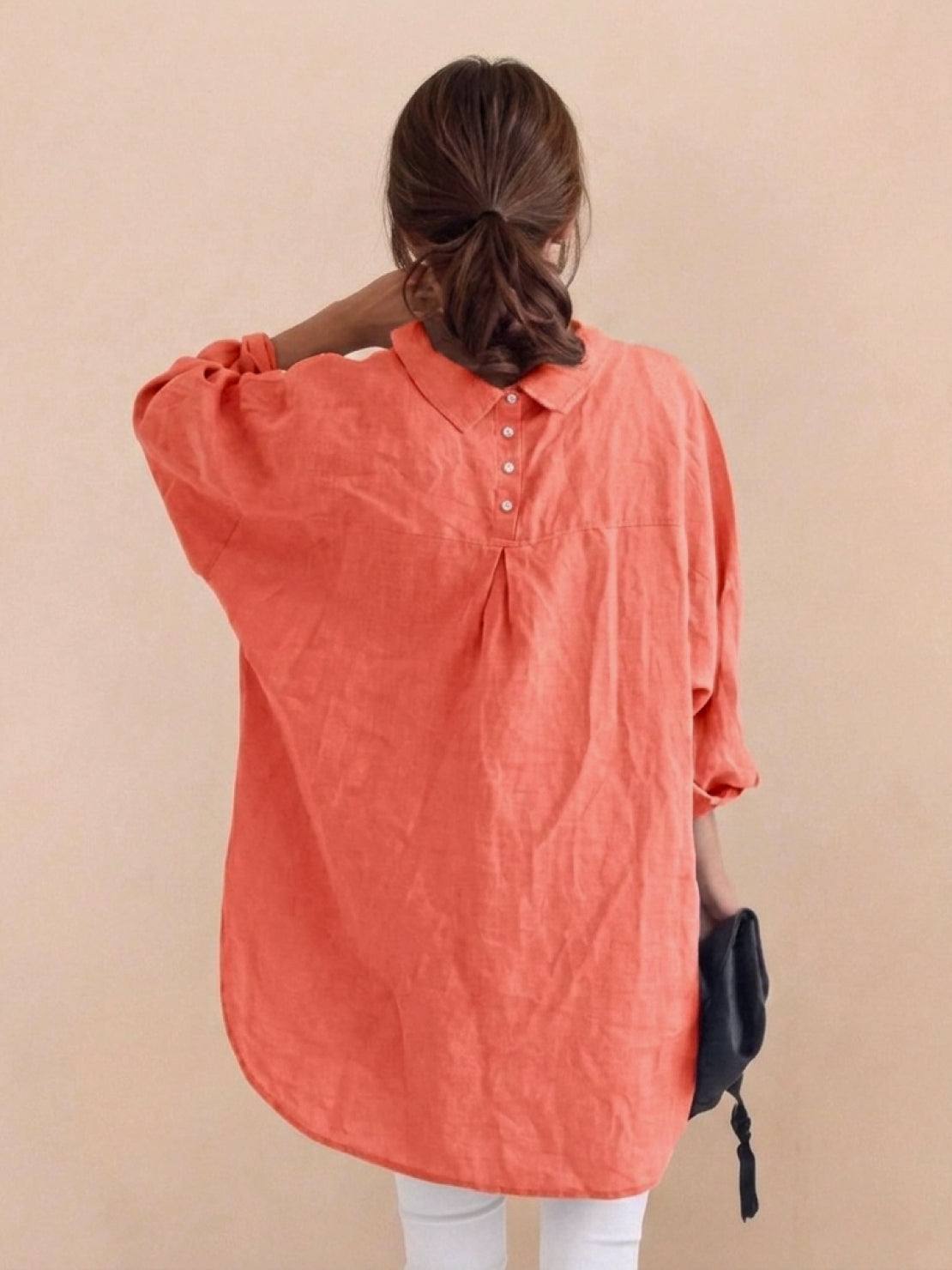 Signature Relaxed Button-Up Shirt