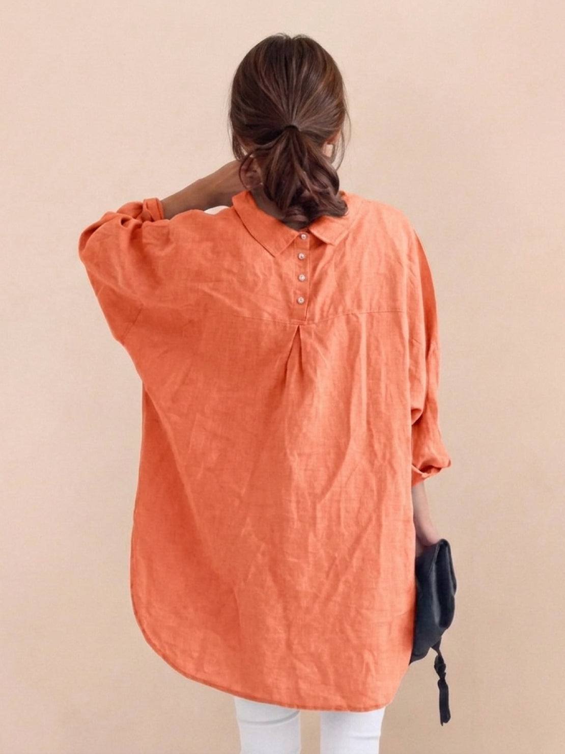 Signature Relaxed Button-Up Shirt