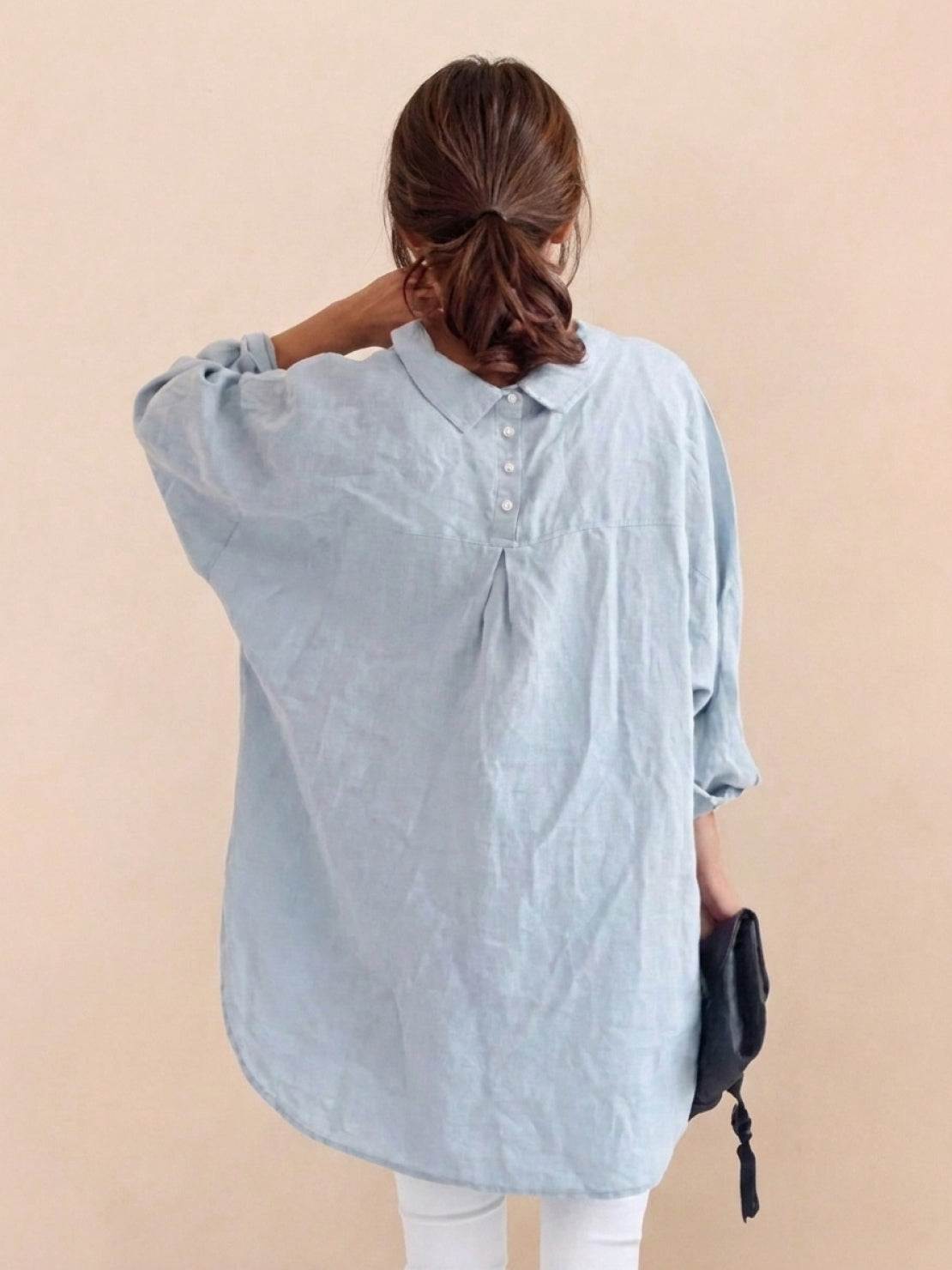 Signature Relaxed Button-Up Shirt