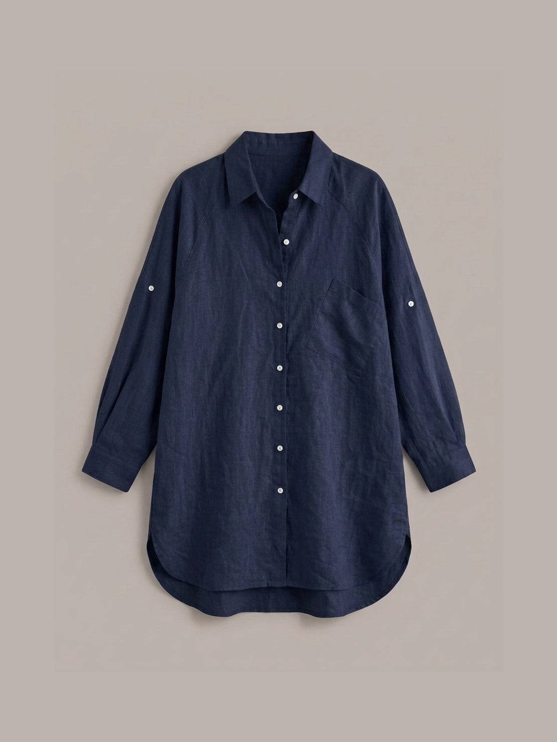 Signature Relaxed Button-Up Shirt