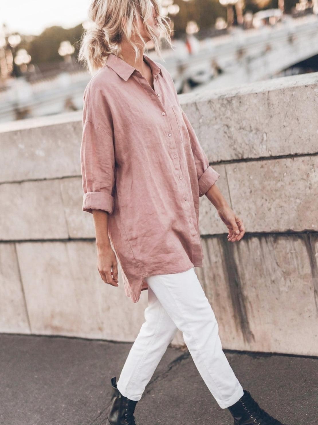 Signature Relaxed Button-Up Shirt