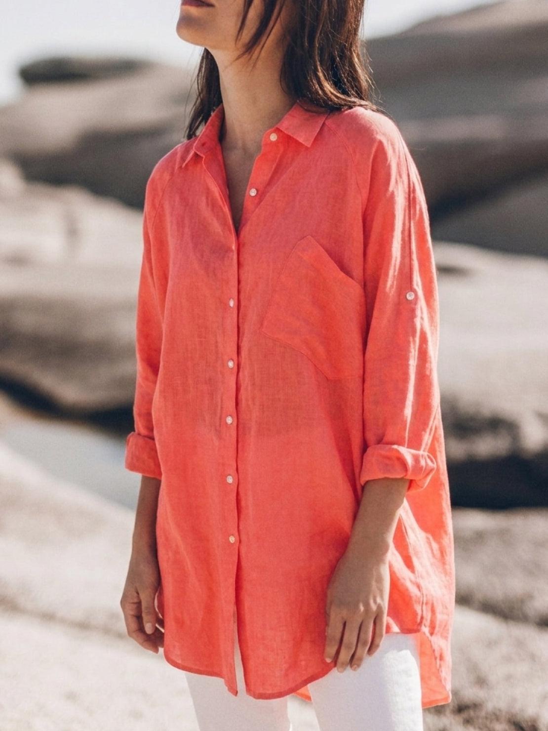 Signature Relaxed Button-Up Shirt