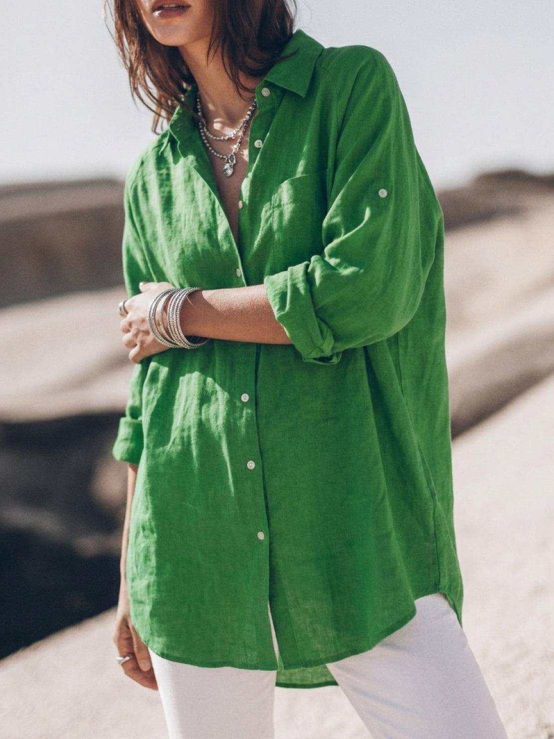 Signature Relaxed Button-Up Shirt