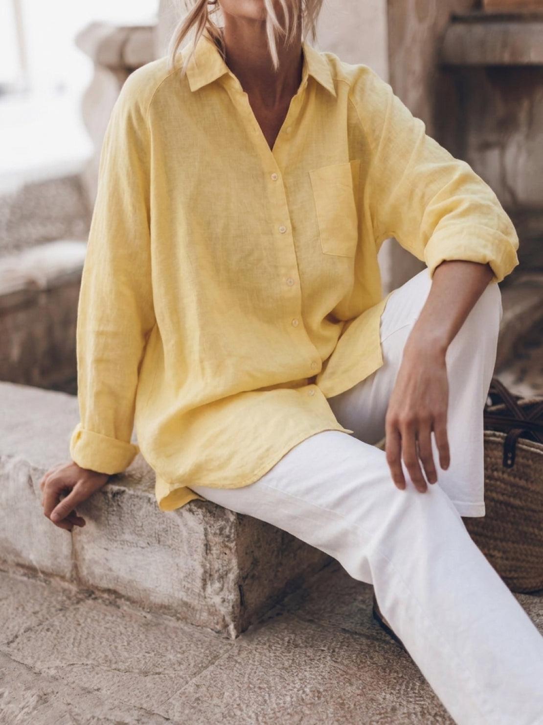 Signature Relaxed Button-Up Shirt