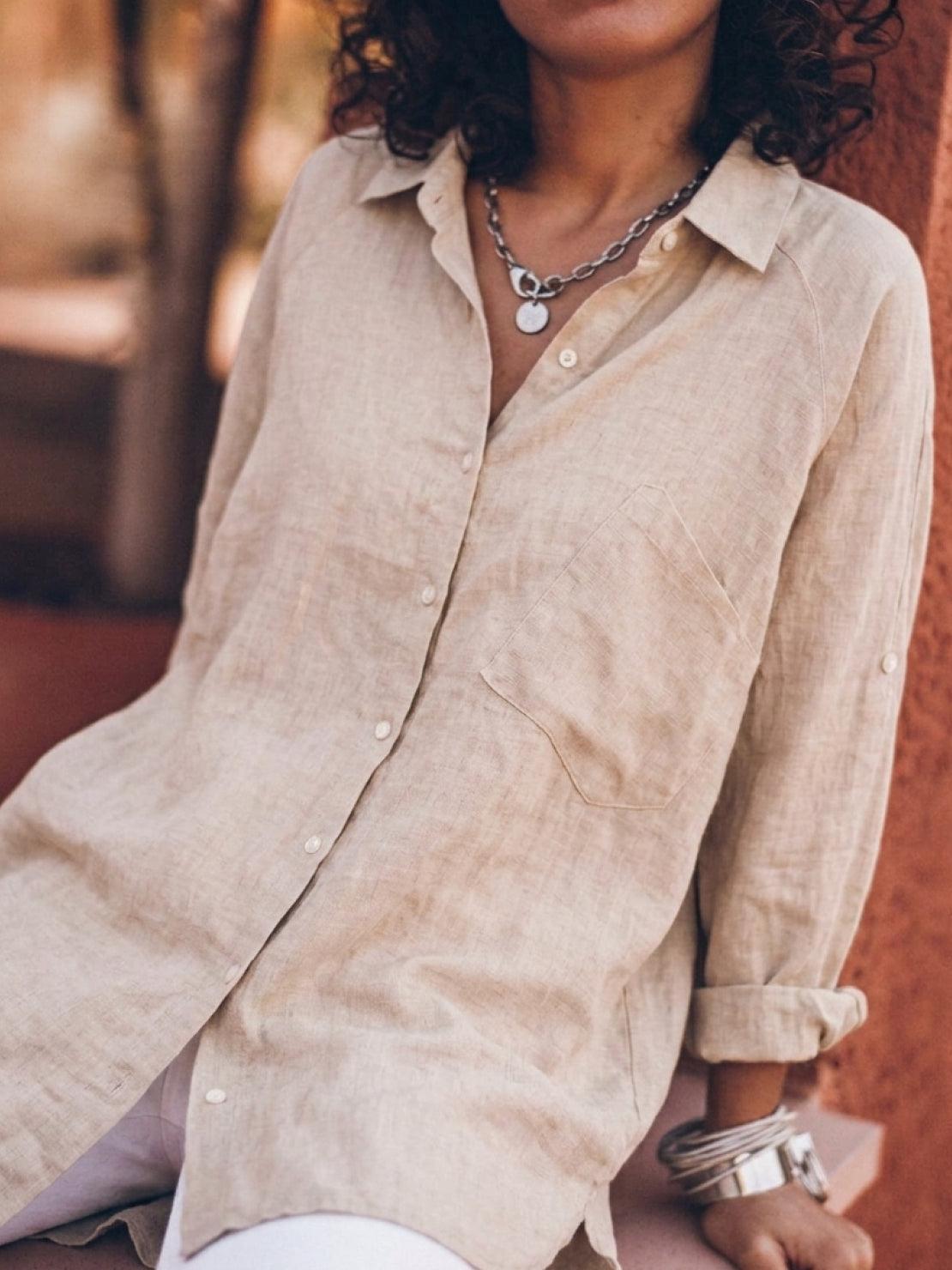 Signature Relaxed Button-Up Shirt