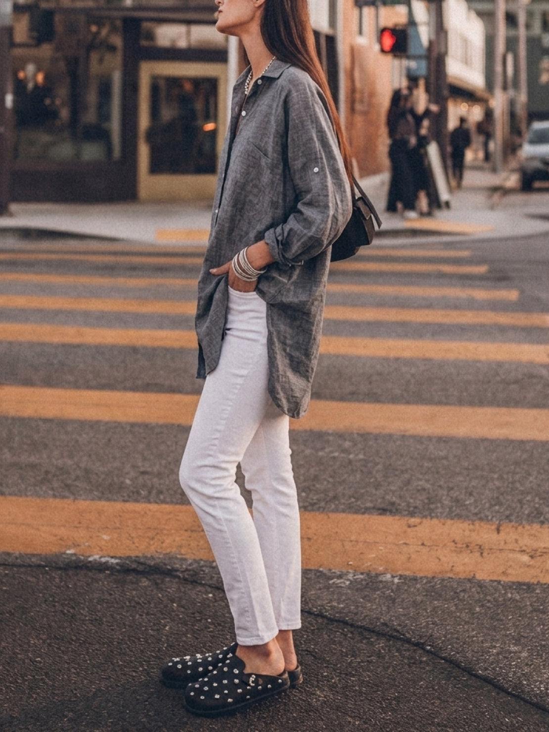 Signature Relaxed Button-Up Shirt