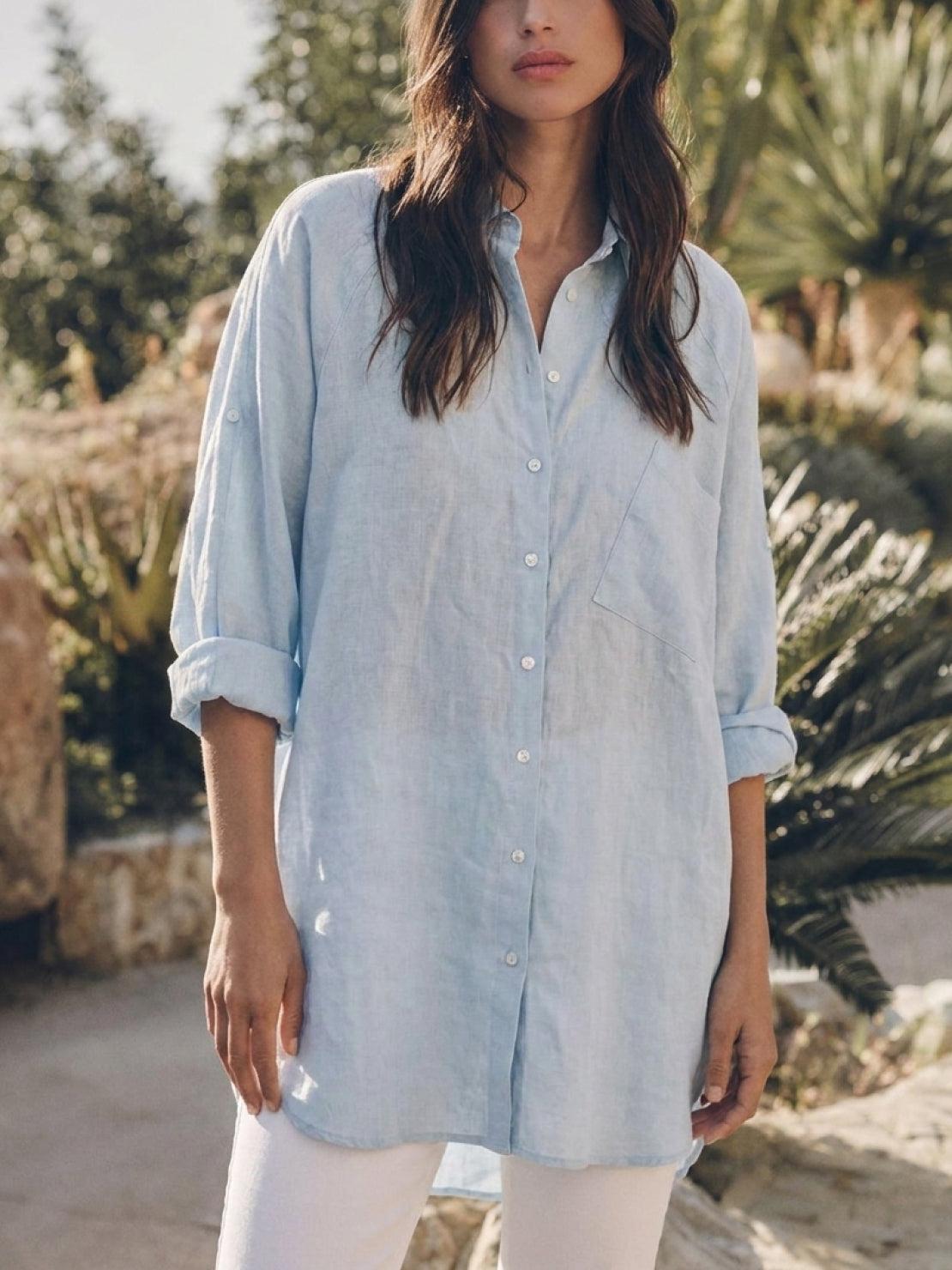 Signature Relaxed Button-Up Shirt